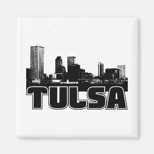 Tulsa Skyline Magnet