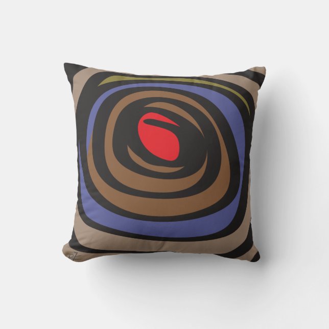 Tulsa Tornado Throw Pillow (Front)