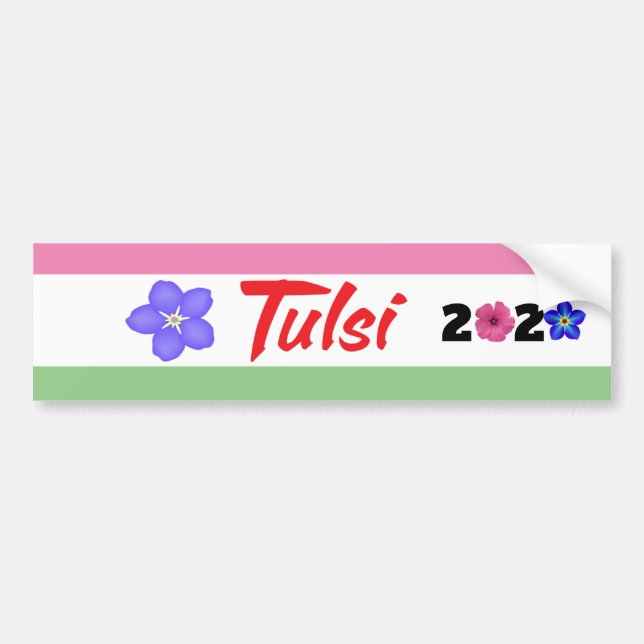 Tulsi 2020 bumper sticker (Front)