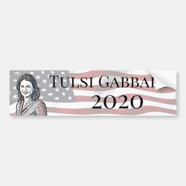 Tulsi Gabbard for President 2020  candidate Bumper Sticker (Front)