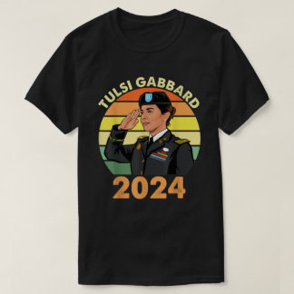Tulsi Gabbard For President 2024 Patriot Democrat  T-Shirt