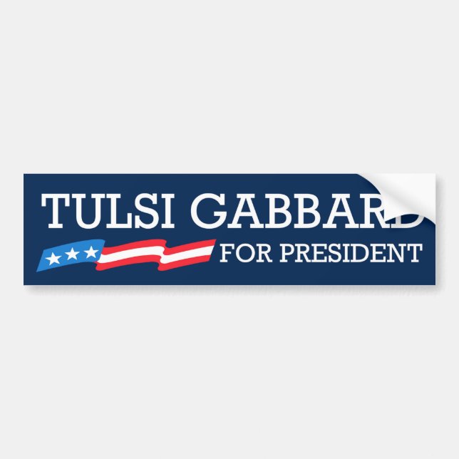 Tulsi Gabbard For President Bumper Sticker (Front)