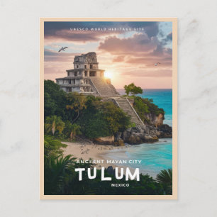 Tulum Mayan Ruins Postcard