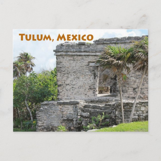 Tulum Mayan Ruins Quintana Roo Mexico Postcard (Front)