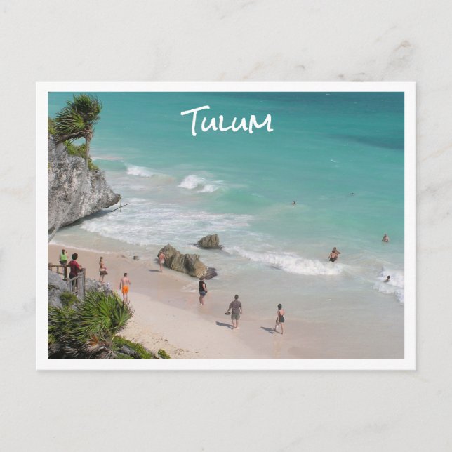 Tulum, Mexico/ beautiful beach Postcard (Front)