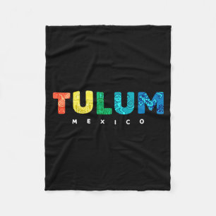 Tulum Mexico Colourful Mayan Tribal Souvenir Boys Fleece Blanket