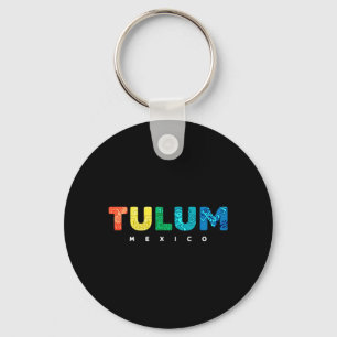 Tulum Mexico Colourful Mayan Tribal Souvenir Boys Keychain