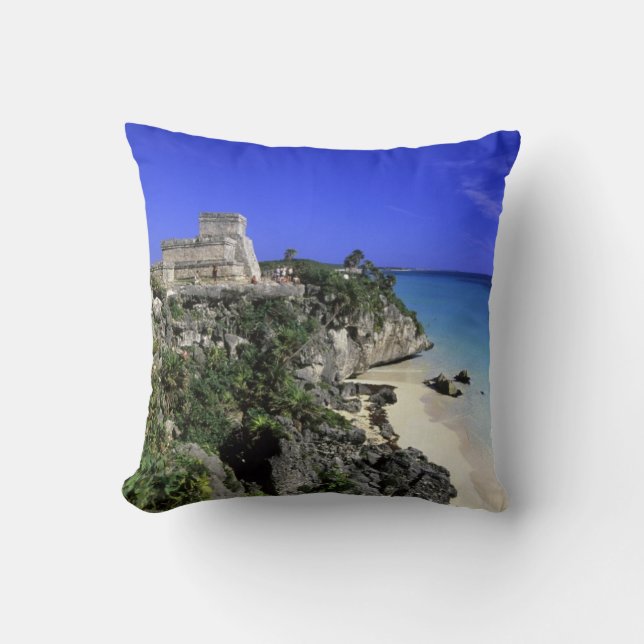 Tulum, Mexico Throw Pillow (Front)