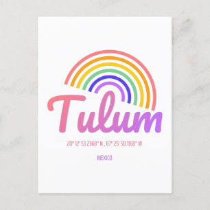 Tulum - Rainbow Mexico Postcard