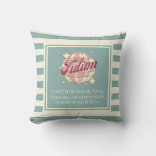 Tulum Riviera Mexico house home decoration Throw Pillow