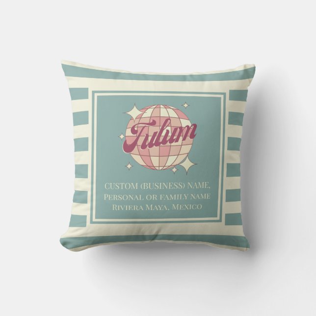 Tulum Riviera Mexico house home decoration  Throw Pillow (Front)