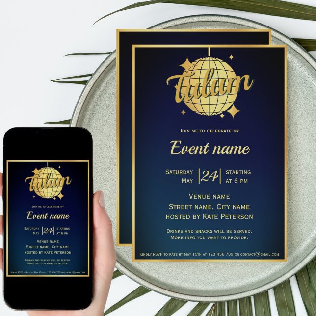 Tulum themed party event Invitation (Creator Uploaded)