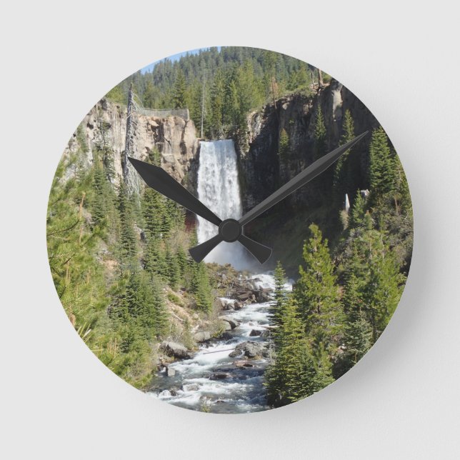 Tumalo Falls Round Clock (Front)