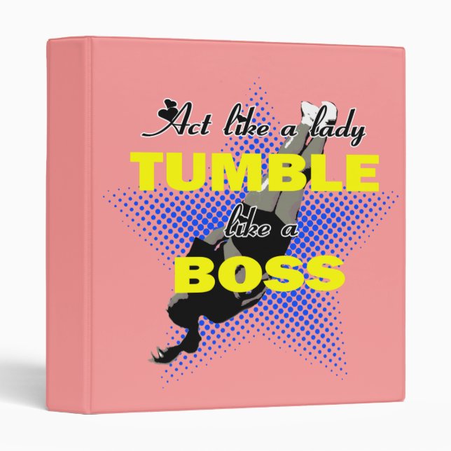 Tumble lika a Boss Cheerleader Binder (Front/Spine)