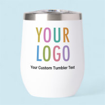 Tumbler à vin isolé de 330 ml avec logo personnali