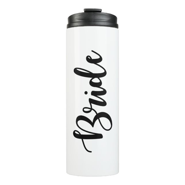 Tumbler de bouteille de boisson de mariée en polic (Devant)