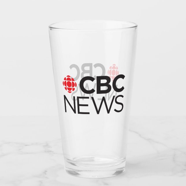 Tumbler en verre de CBC News (Devant)