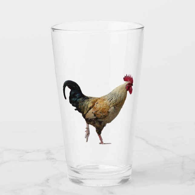 Tumbler en verre de coq (Devant)