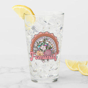 Tumbler en verre féministe
