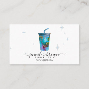 Tumbler ombré pattern business card