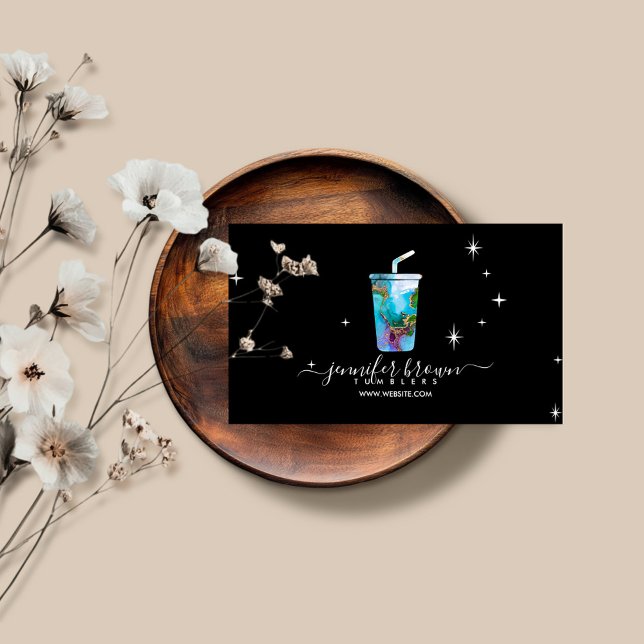 Tumbler ombré texture business card (Creator Uploaded)