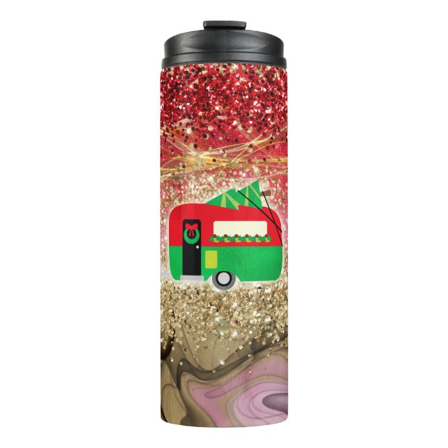 Tumbler Sublimation Designs camping lover colourfu (Front)
