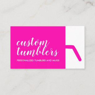 Tumbler travel mug shop business card