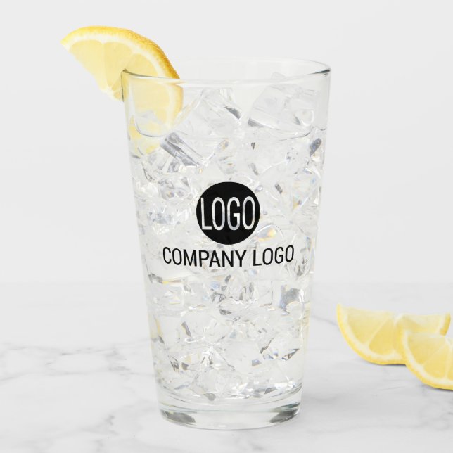 Tumblers en verre de logo personnalisé (Devant glace)