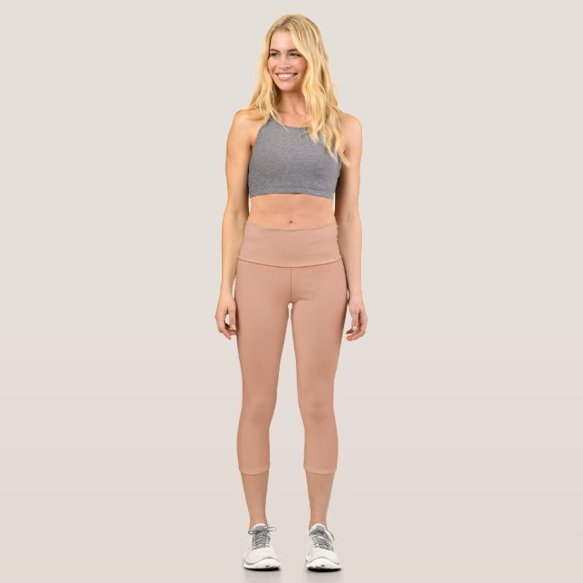 Tumbleweed Colour Minimalist Professional Modern Capri Leggings (Front)