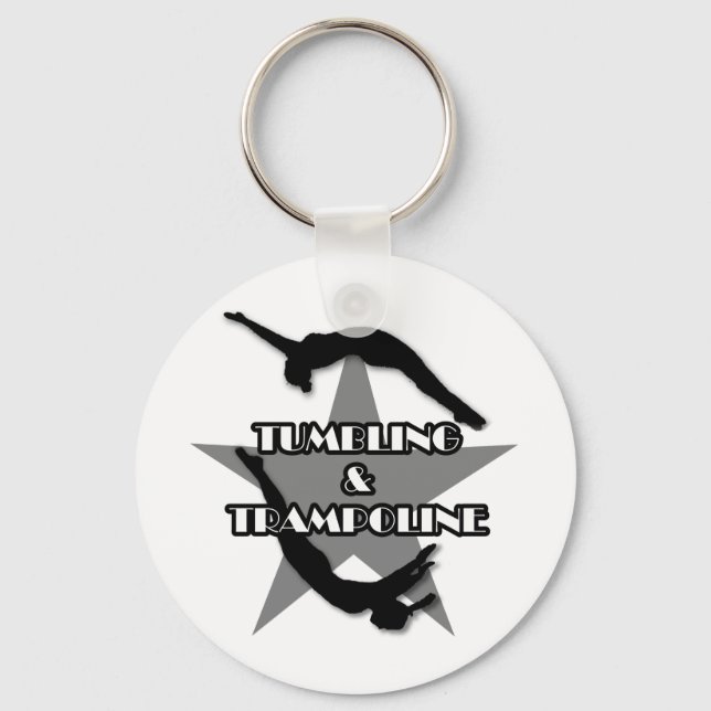Tumbling and Trampoline Keychain (Front)