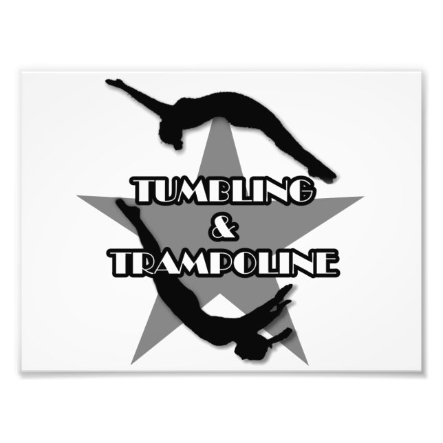 Tumbling and Trampoline Photo Print (Front)