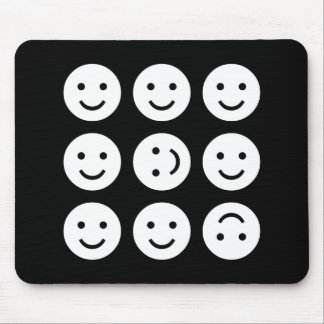 Tumbling - Black and White Mouse Pad