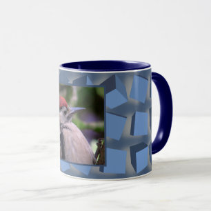 Tumbling Boxes Blue Mug