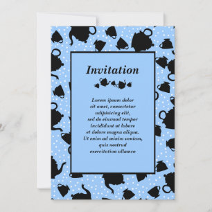 Tumbling Tea Party Invitation