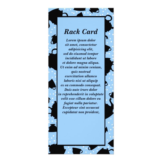 Tumbling Tea Party Rack Card (Front)