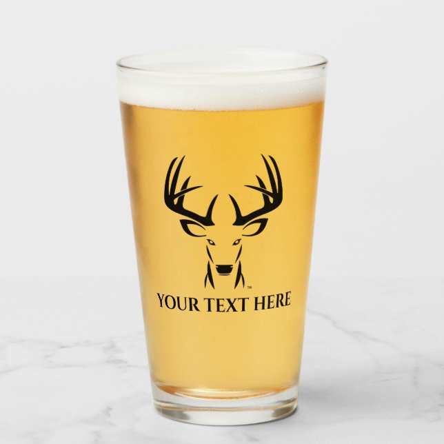 Tumblr en verre de bière de chasse aux cerfs sur m (Devant (rempli))