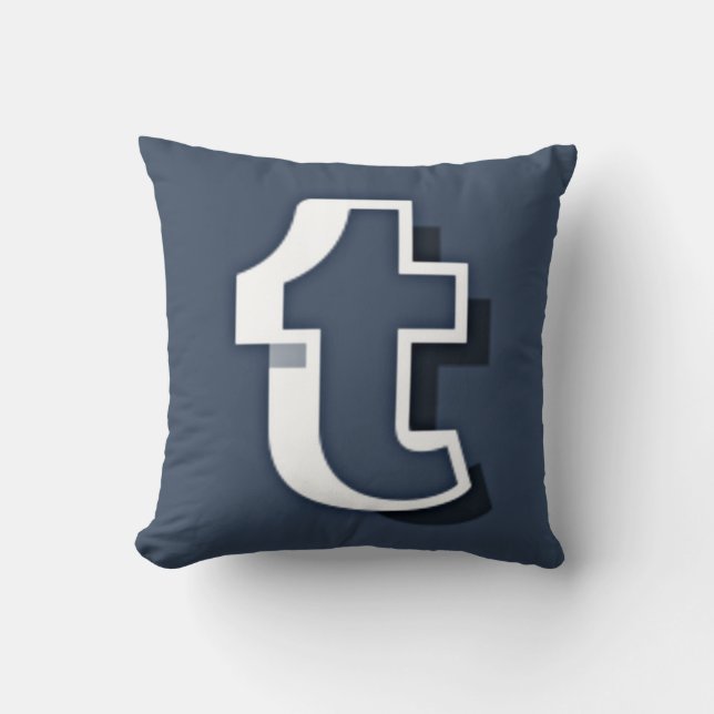 Tumblr Throw Pillow (Front)