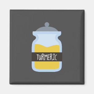 Tumeric yellow spice magnet