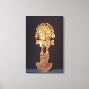 Tumi or ceremonial knife in shape of Naylamp Canvas Print