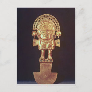 Tumi or ceremonial knife in shape of Naylamp Postcard