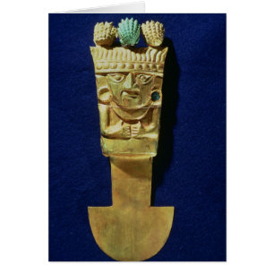 Tumi or ceremonial knife in the shape of