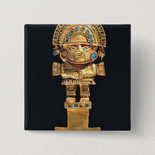 Tumi or ceremonial knife in the shape of 2 inch square button