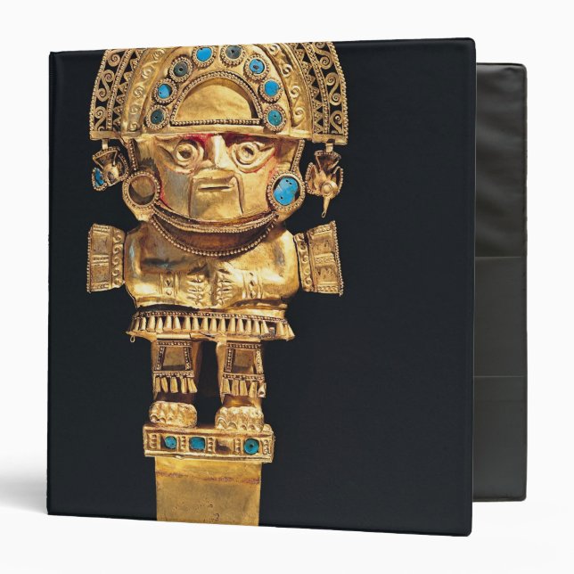 Tumi or ceremonial knife in the shape of binder (Front/Inside)