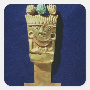 Tumi or ceremonial knife in the shape of square sticker