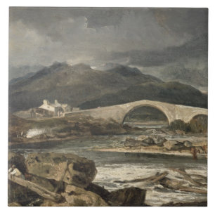 Tummel Bridge, Perthshire, c.1801-03 (oil on panel Tile