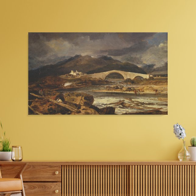 Tummel Bridge, Perthshire Canvas Print (Insitu(LivingRoom))