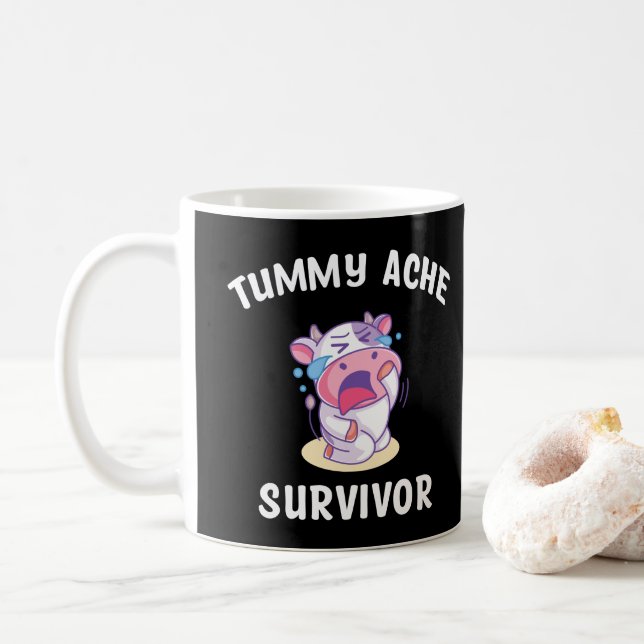 Tummy Ache Survivor  Coffee Mug (With Donut)