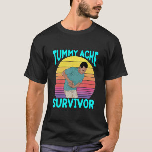 Tummy Ache Survivor Men Vintage T-Shirt