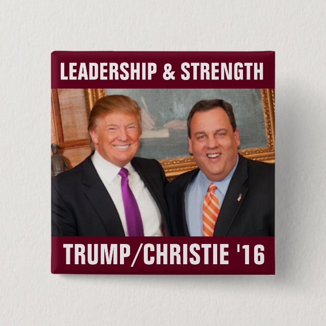 Tump/Christie 2016 2 Inch Square Button (Front)