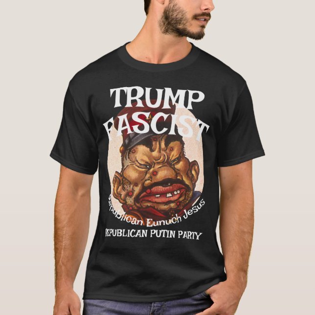 Tumps Dead Obituary Service Party Hell Pendejo T-Shirt (Front)